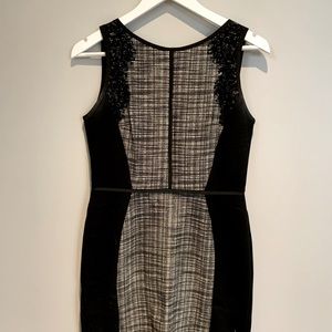 Loft Black & White Dress Size 4